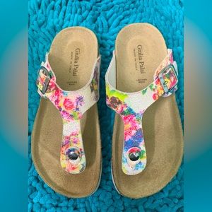 Giulia Palai girls floral sandals